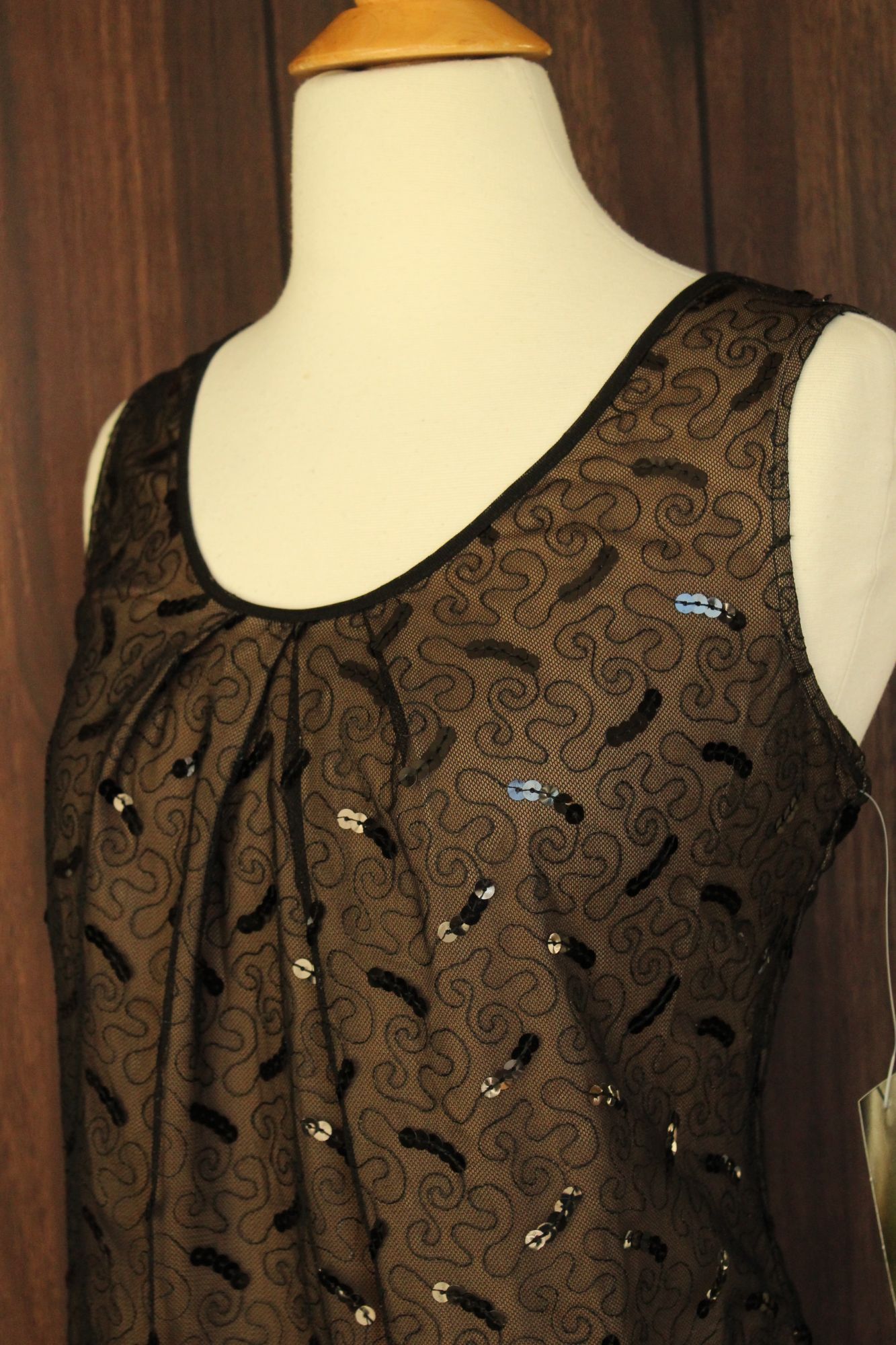 Jones New York Jones New York Womens Top, New with Tags Black over Beige, S Size S / US 4 / IT 40 - 7 Thumbnail