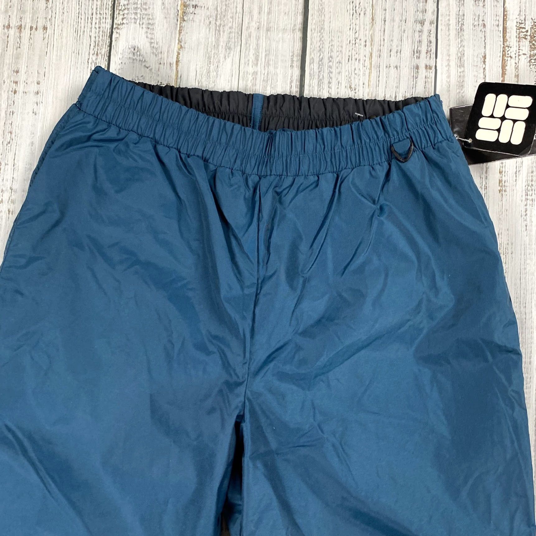 Vintage VINTAGE COLUMBIA POWER PANT MEN'S SKI PANT SHELL PEACOCK TEAL LARGE L INSEAM 31 PANTS BLOCK: ACTIVEWEAR 90s Mens Size US 33 - 2 Thumbnail