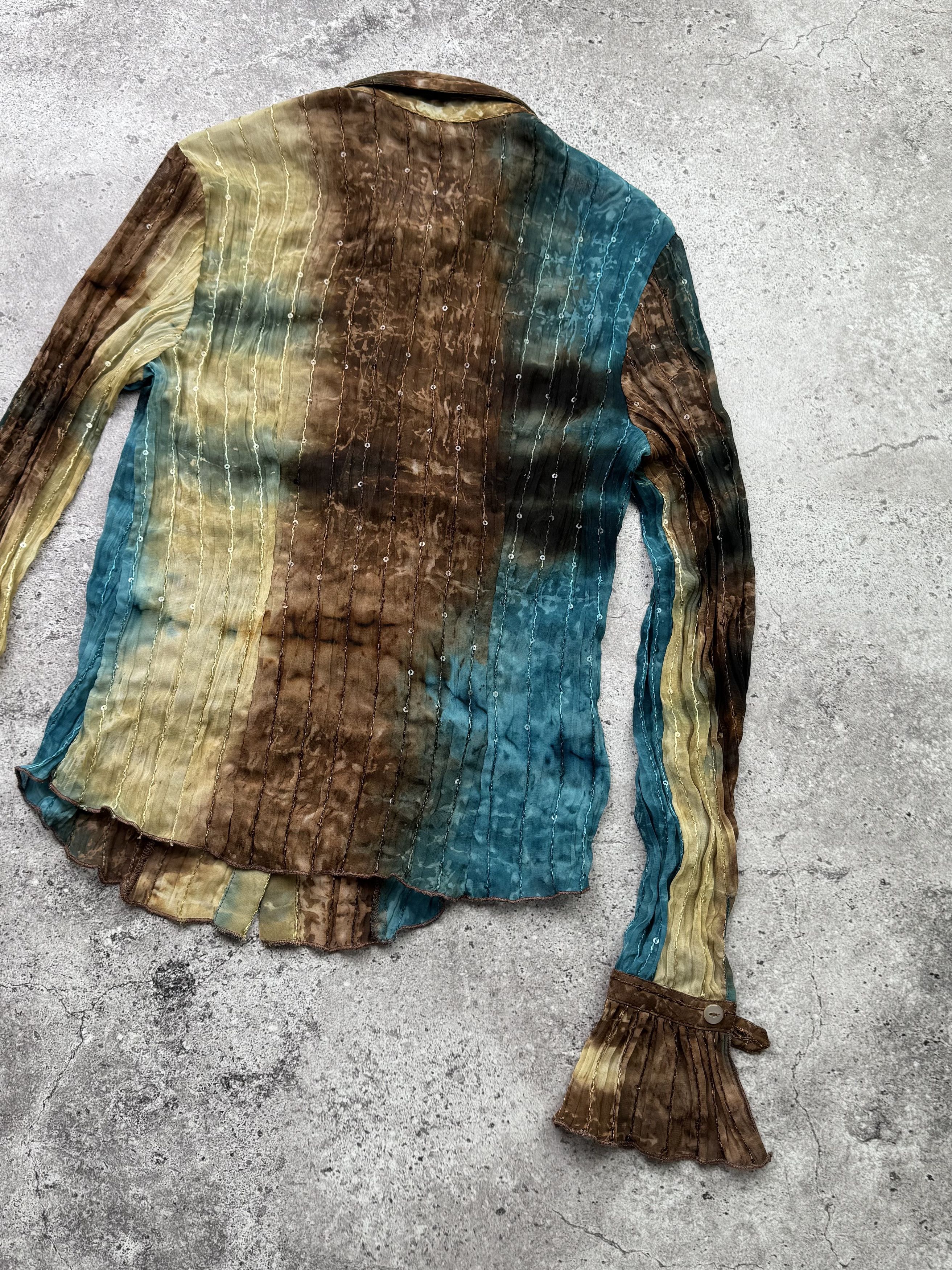 Vintage Vintage Cropped Mesh Blouse C396(V439)(E8) Size M / US 6-8 / IT 42-44 - 10 Thumbnail