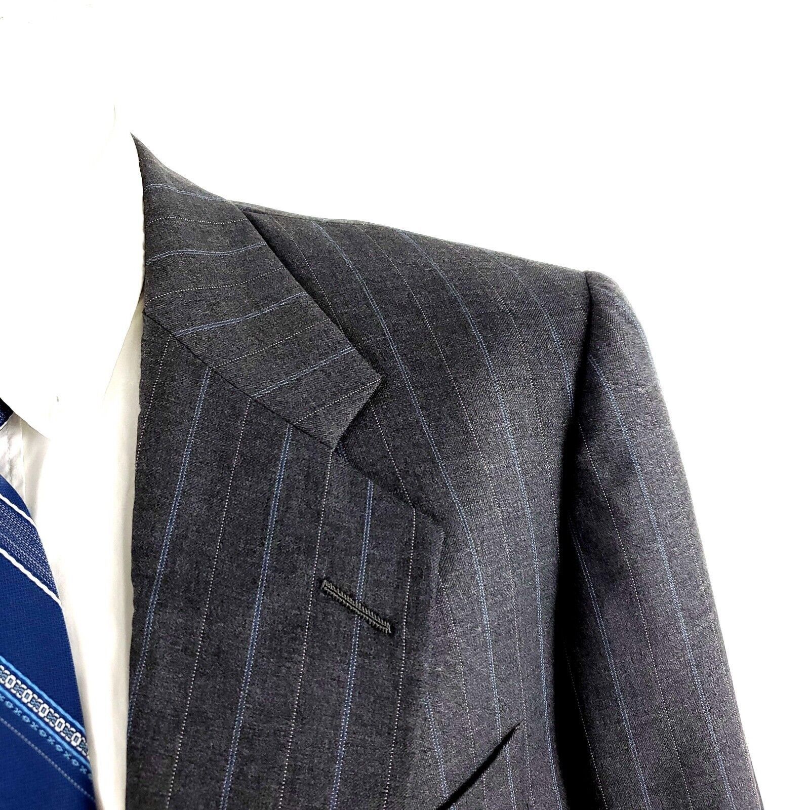 Hickey Freeman Hickey Freeman Loro Piana Super 120s Wool 2 Button Suit Jack Size 40R - 2 Thumbnail