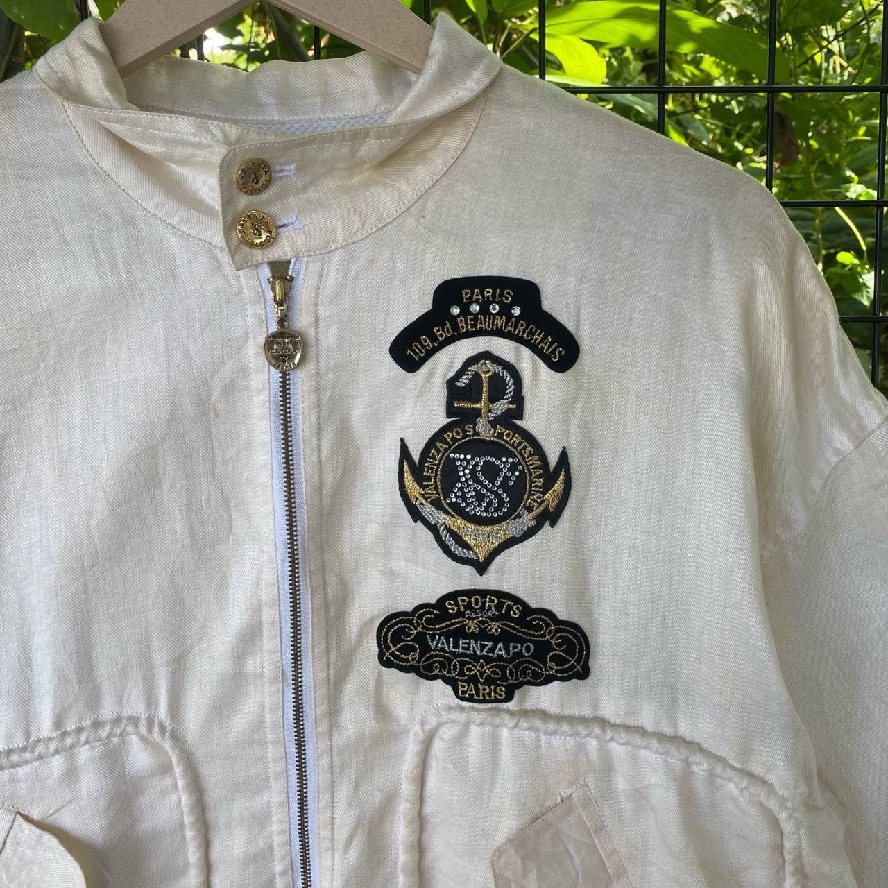 Vintage Valenza Po Paris PatchWork Baggy Light Zipper Jacket Size US M / EU 48-50 / 2 - 3 Thumbnail