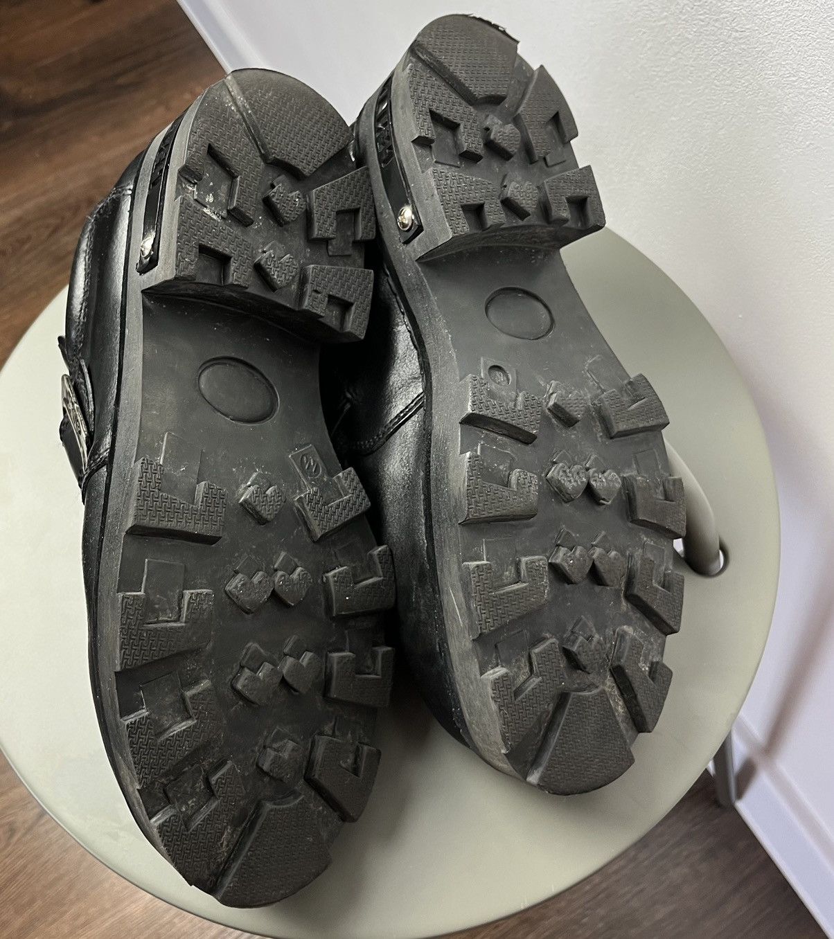 Japanese Brand Heavy Sole Buckle Boots – Platform Punk / Avant-Garde Opium Size US 10 / EU 43 - 12 Thumbnail