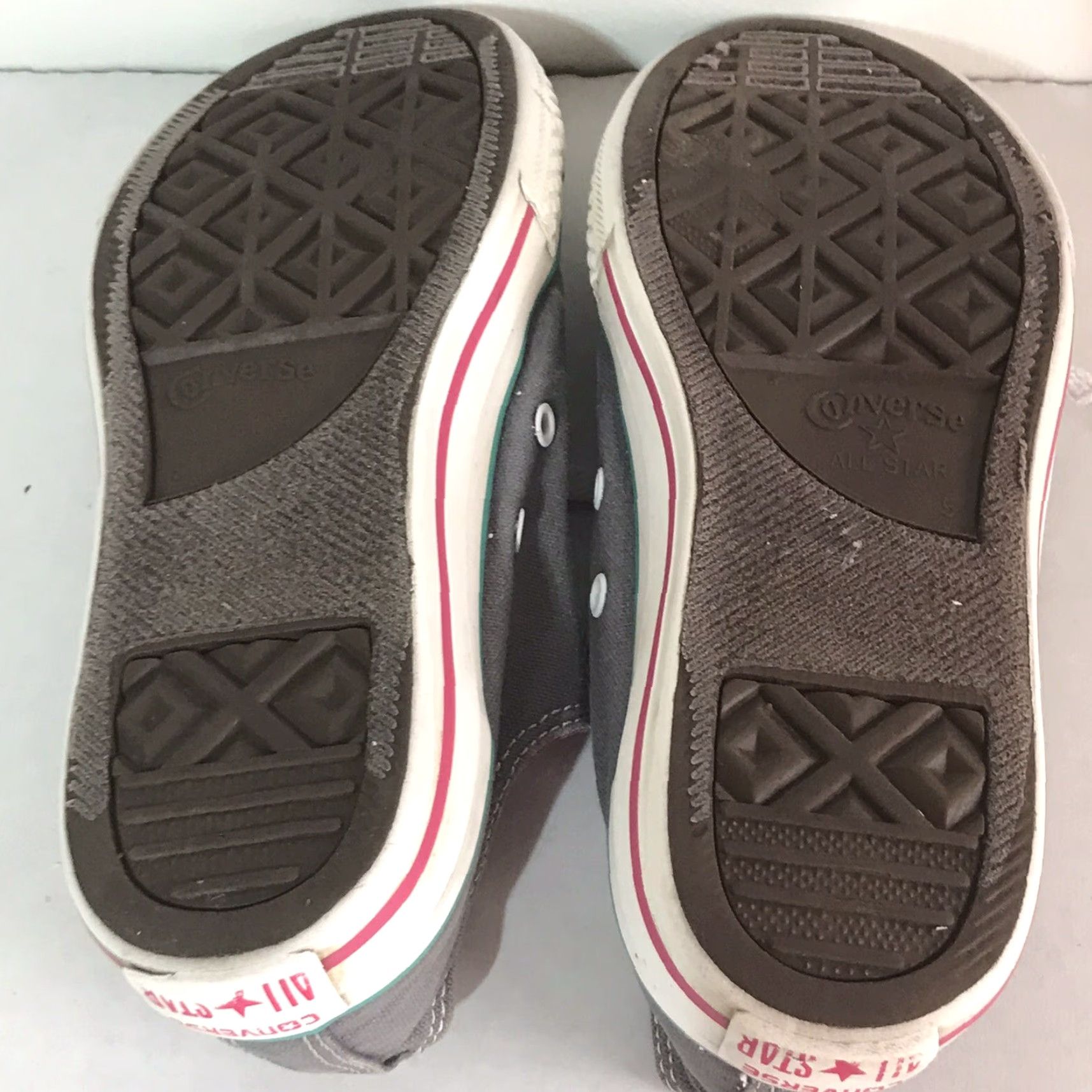 Converse Converse All Star Double Tongue Gray Pink Turquoise Low Top Women Size 5 Sneaker Size S / US 4 / IT 40 - 5 Thumbnail