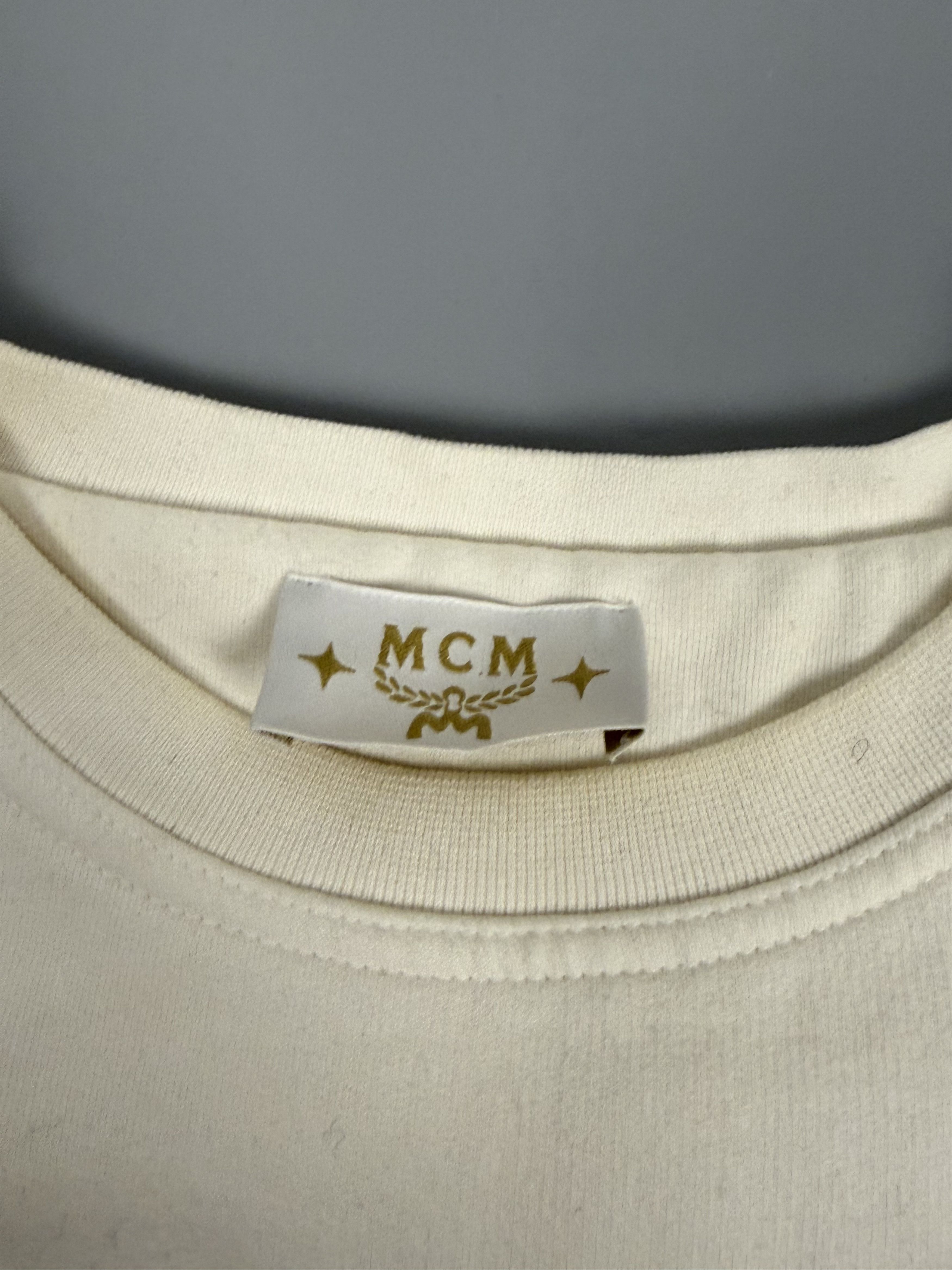 MCM Vintage 90s MCM studded logo crewneck Size L / US 10 / IT 46 - 8 Thumbnail