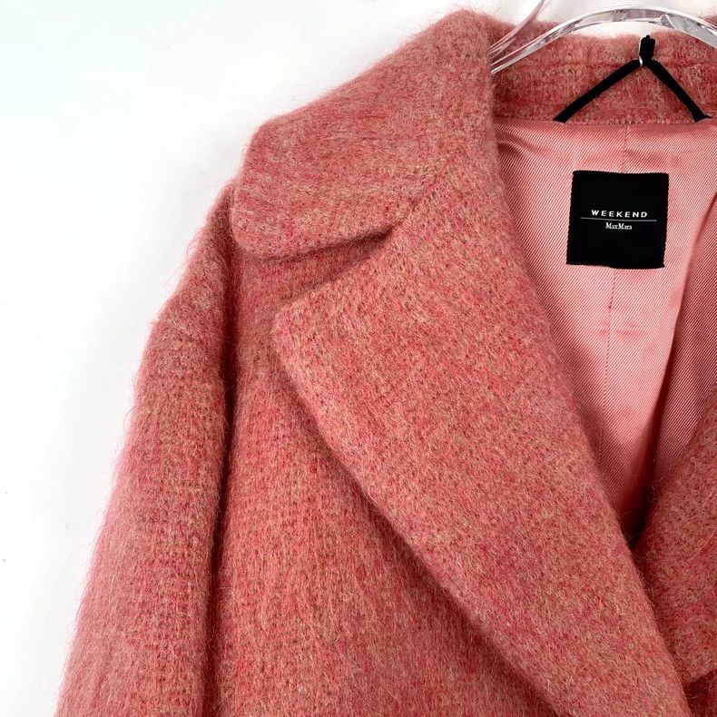 Max Mara Max Mara Light red mohair midi coat Size M / US 6-8 / IT 42-44 - 3 Thumbnail