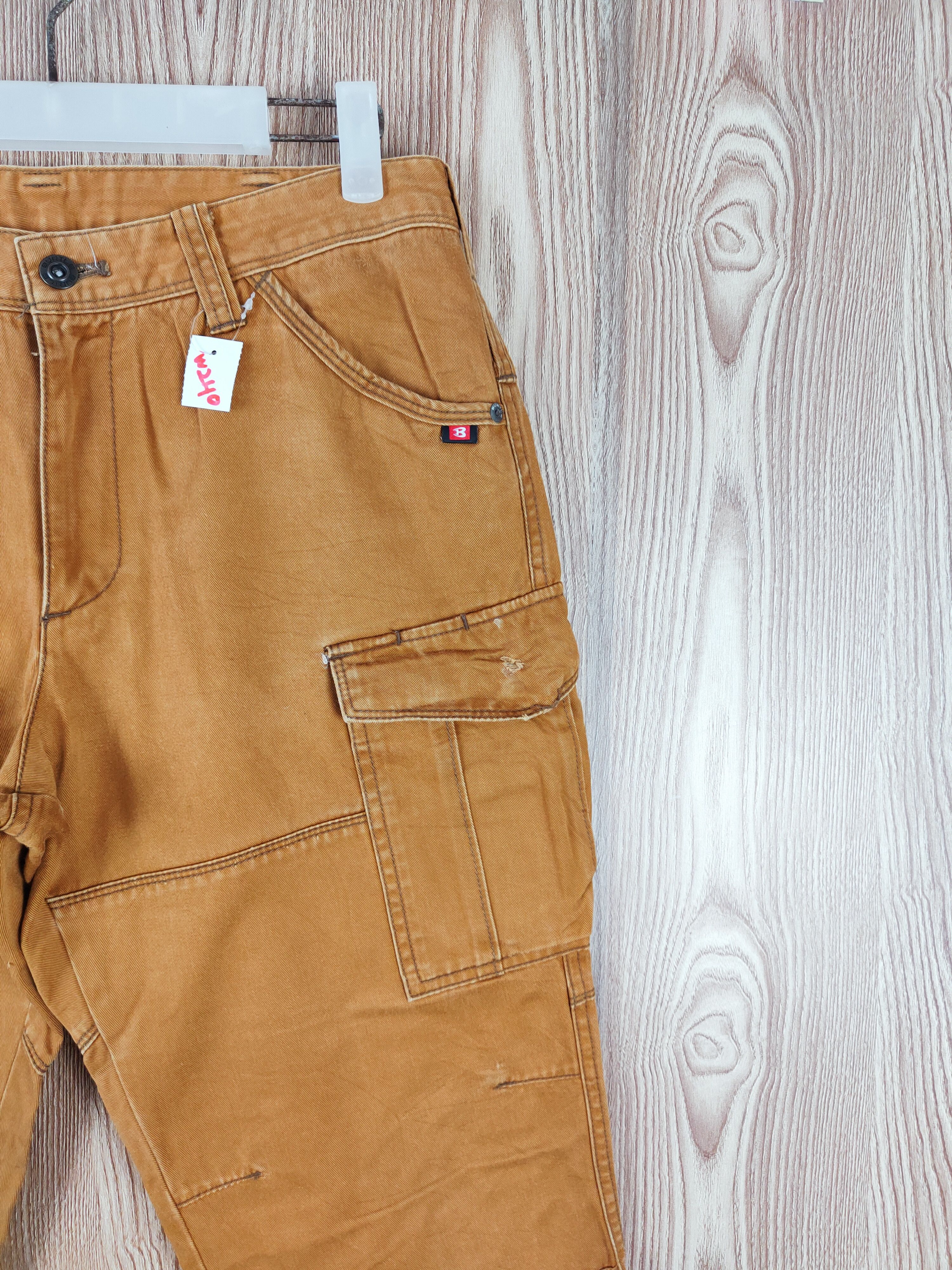 Japanese Brand Burtle Dark Orange Multipocket Tactical Cargo Pants #W240 Size US 30 / EU 46 - 7 Thumbnail