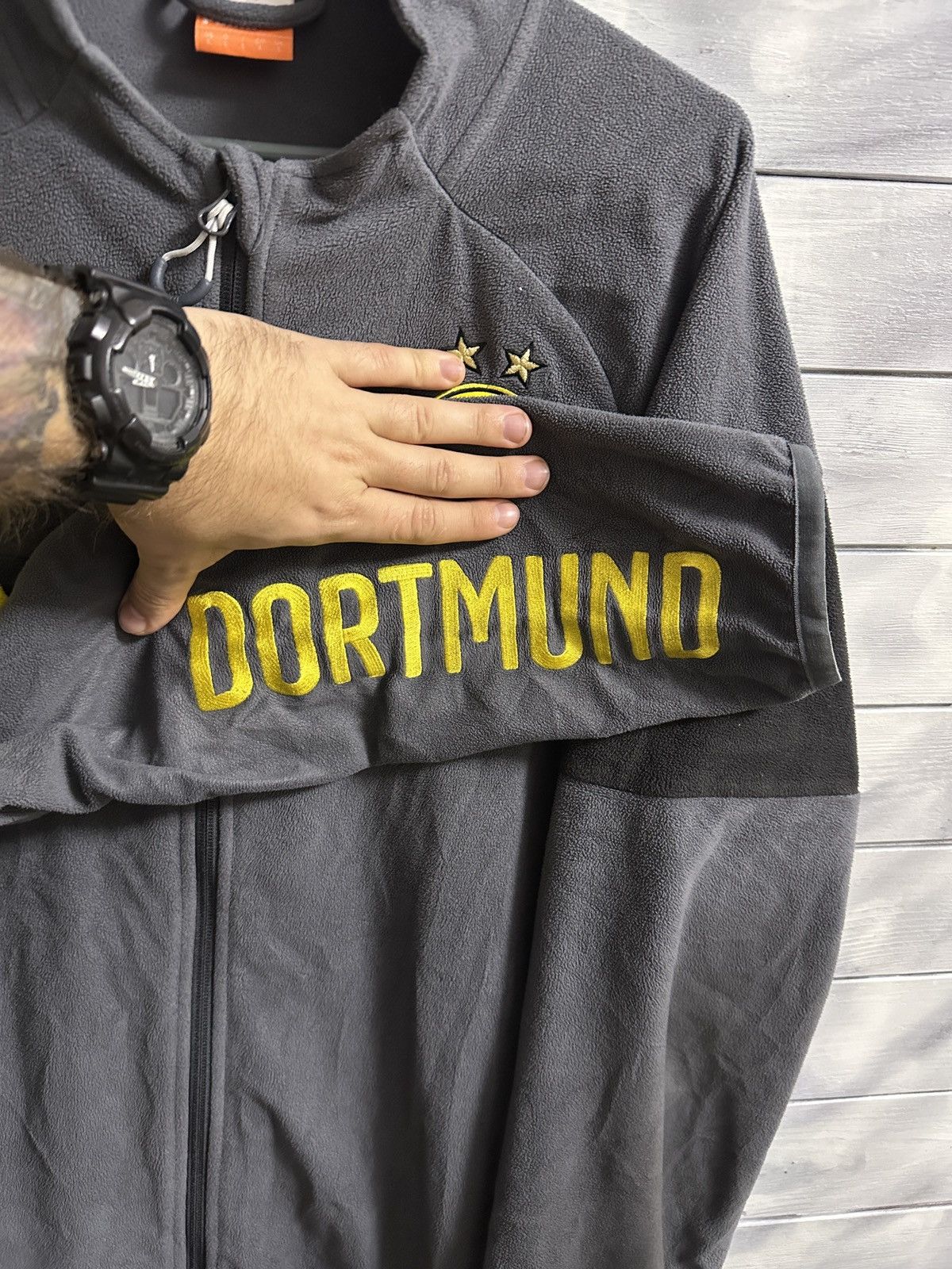 Puma Rare Vintage Fleece Jacket Borussia Dortmund x Puma soccer Size US L / EU 52-54 / 3 - 5 Thumbnail