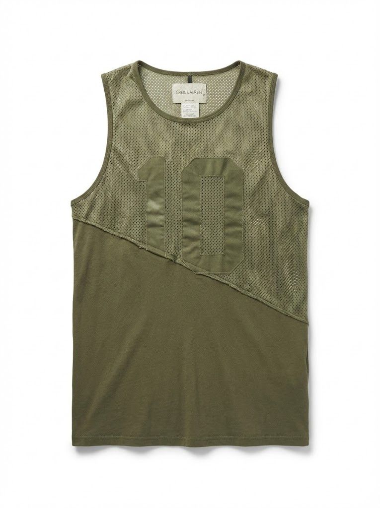 Greg Lauren Army green tank top Size US M / EU 48-50 / 2 - 1 Thumbnail