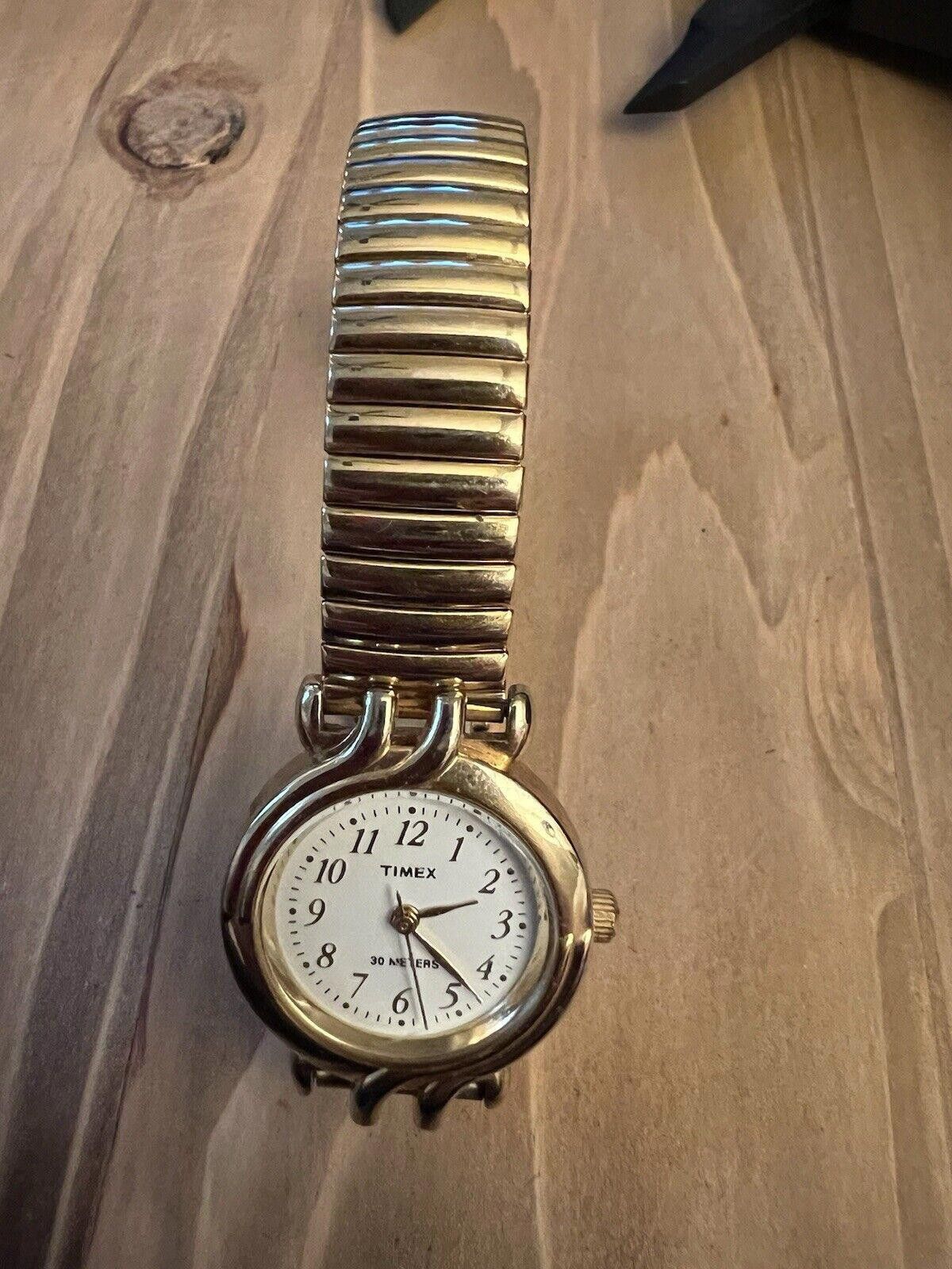 Timex Vintage Ladies Timex Gold Tone New Battery Size ONE SIZE - 3 Thumbnail