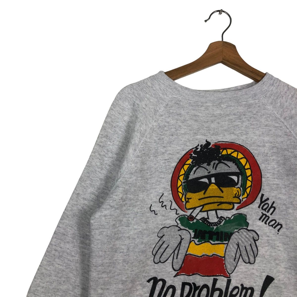 Vintage 🔥90’s Vintage Crewneck Sweatshirt Hanes Duck Dude Big Logo Size US L / EU 52-54 / 3 - 6 Thumbnail