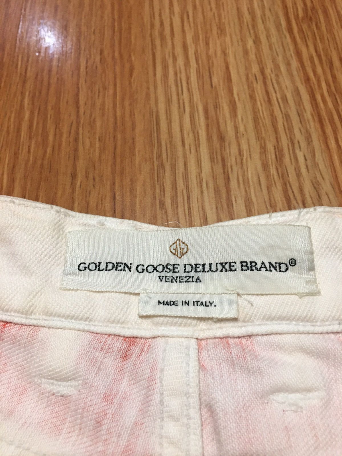 Golden Goose Golden Goose Deluxe Brand Peach White Jeans Size 30 Size 30" / US 8 / IT 44 - 14 Thumbnail