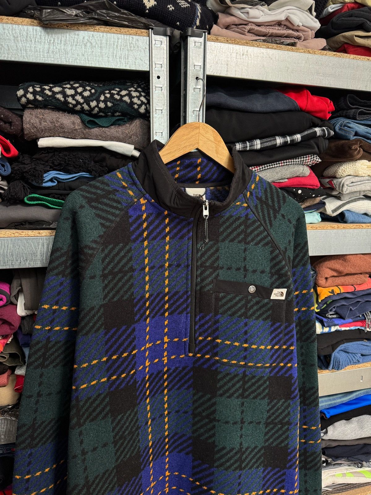 The North Face The North Face Gordon Lyons Plaid 1/4 Zip Jacket Fleece XL Size US XL / EU 56 / 4 - 2 Thumbnail