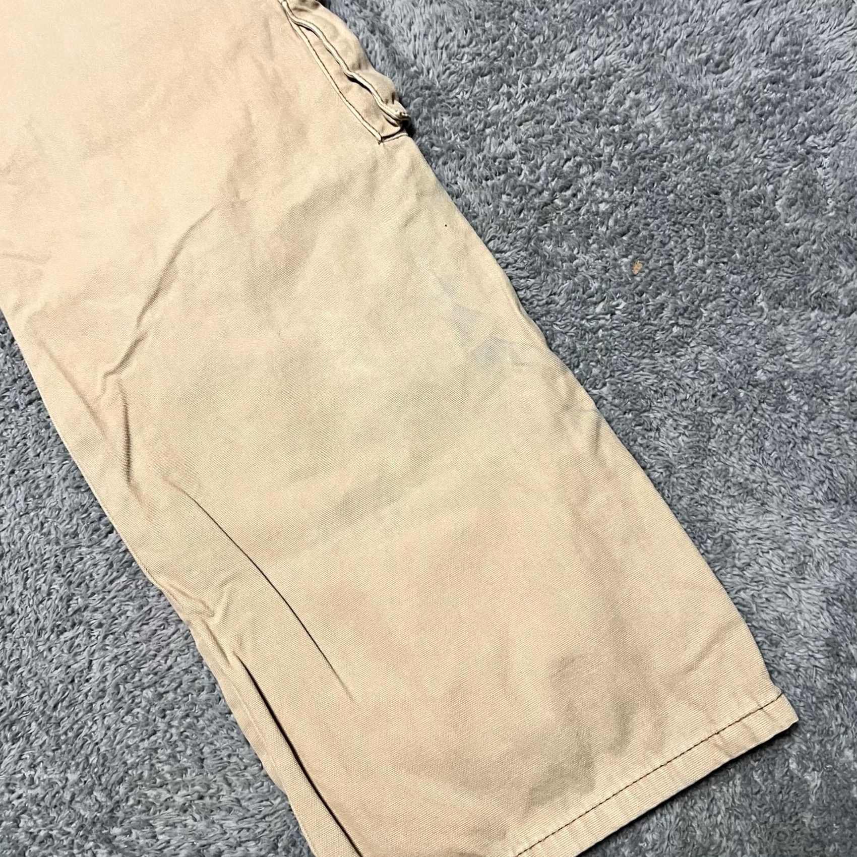 Pacsun Pacsun Pants Mens Small (29x29) Baggy Cargo Tan Beige Skater Flaw Staining Mens Regular Cargo Pants Beige Cream S 29x29 Size US 29 - 5 Thumbnail