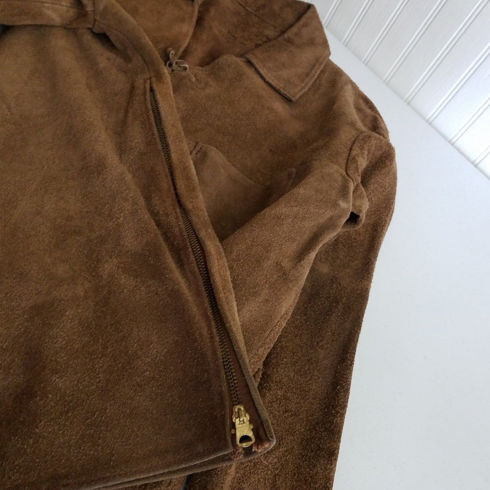 Vintage Leather Suede Lace Mountain Man Western Popover Shirt Jacket Size US L / EU 52-54 / 3 - 5 Thumbnail