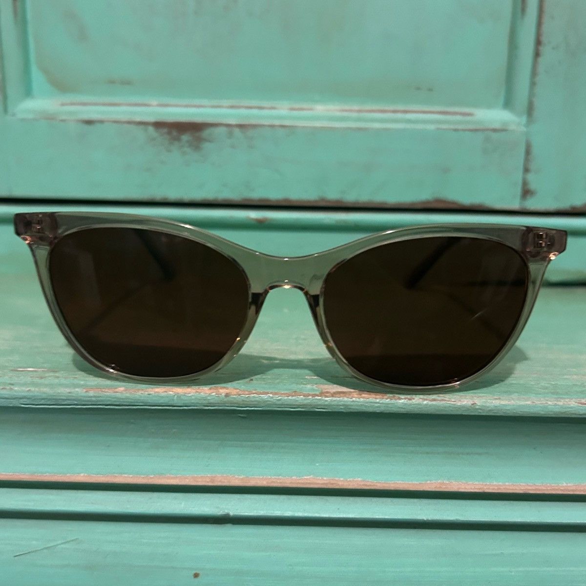 Dime Dime Optics Becky G The G Sunglasses Vintage Crystal/Brown Size ONE SIZE - 6 Thumbnail