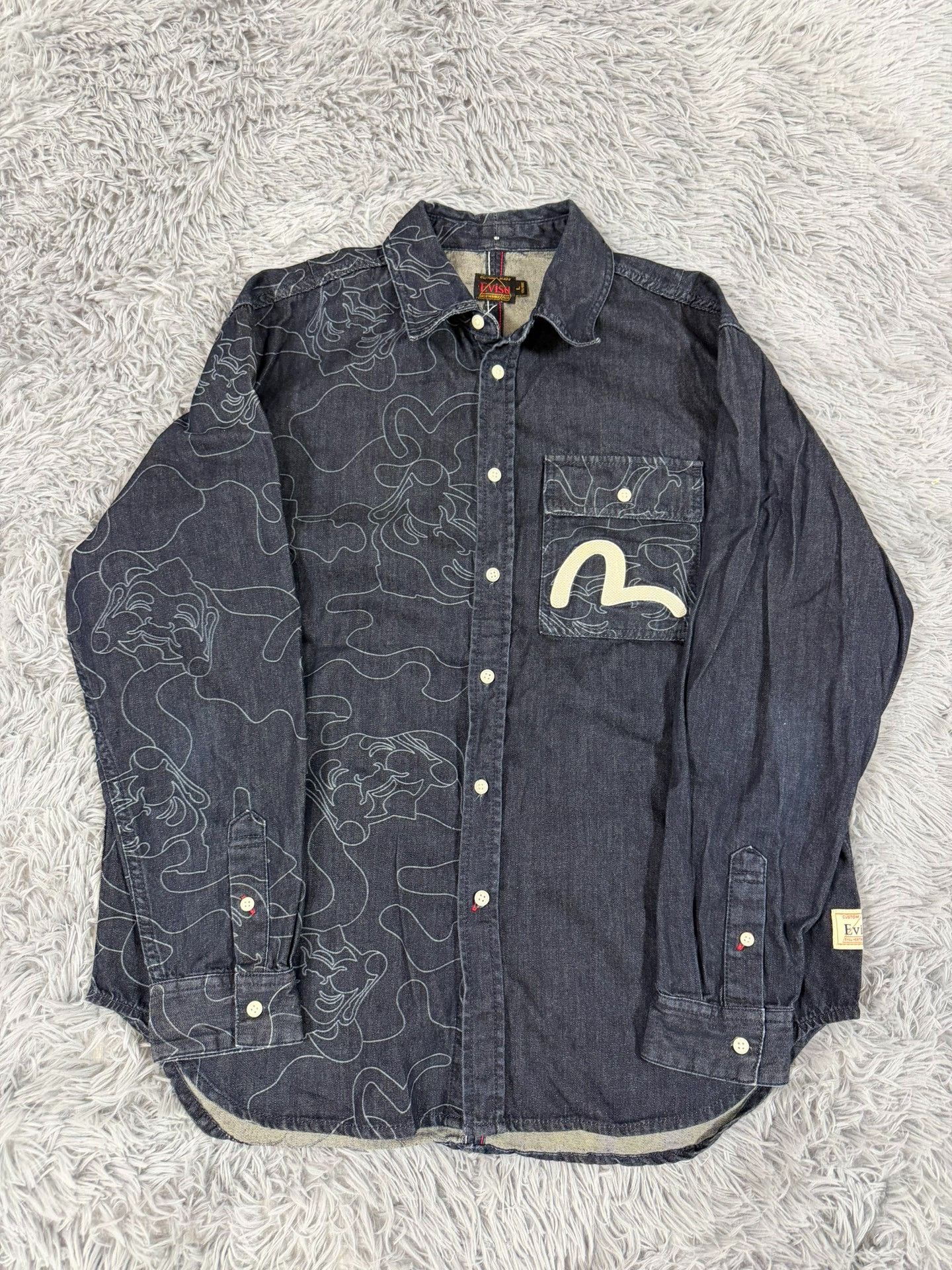 Evisu Evisu Denim Blue Shirt l Men Size US L / EU 52-54 / 3 - 1 Thumbnail