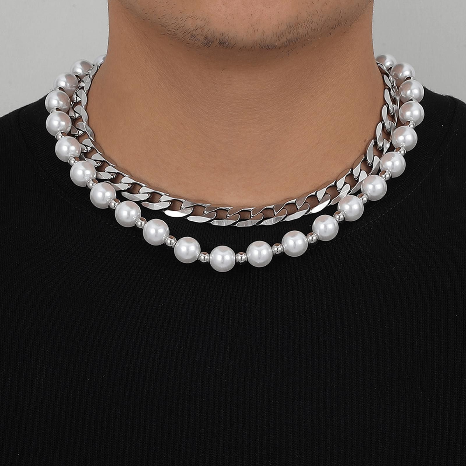 Jewelry Pearl Double Layered Necklace Size ONE SIZE - 1 Thumbnail
