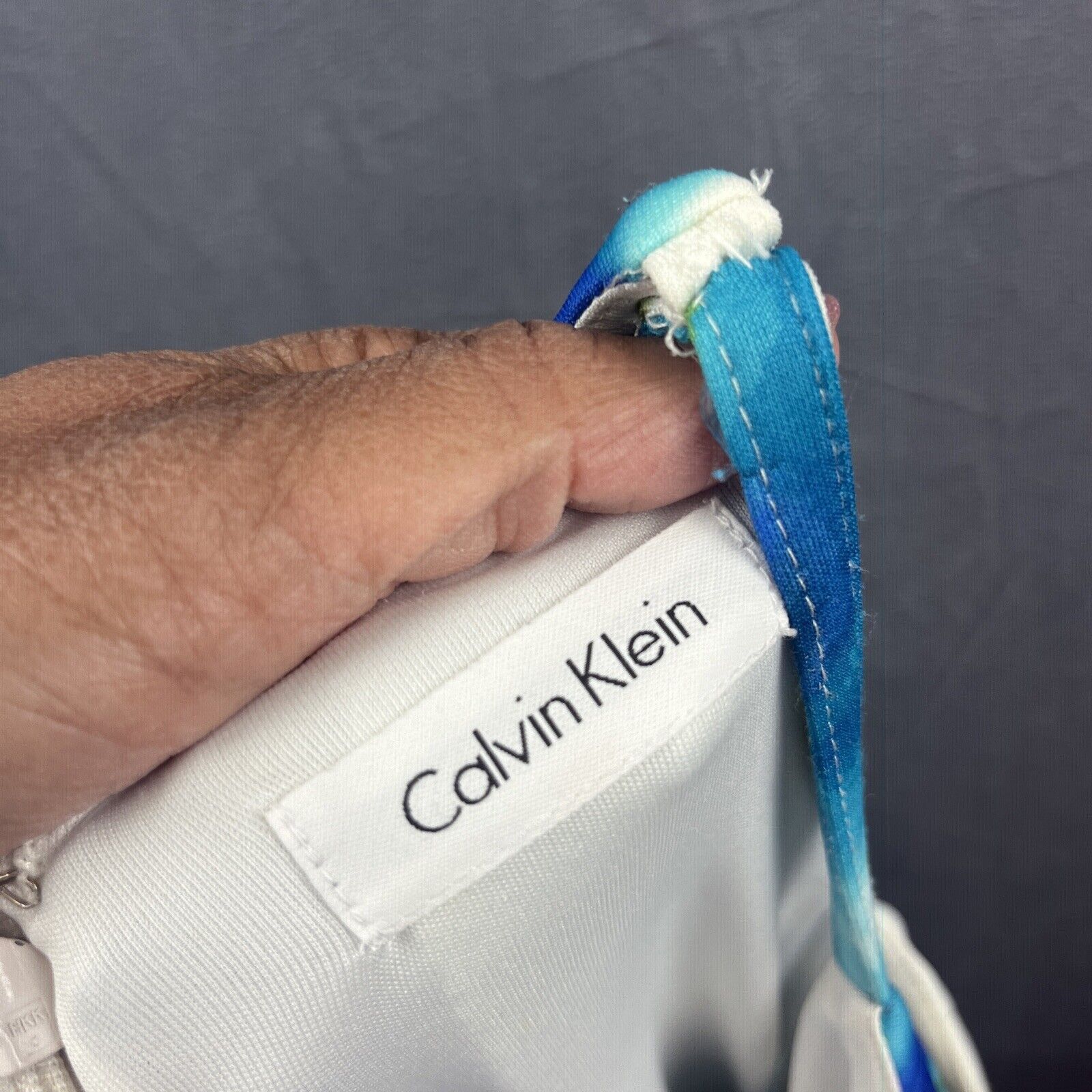 Calvin Klein Calvin Klein Dress Womens Small (estimate) Tie Dye Boho Size L / US 10 / IT 46 - 3 Thumbnail