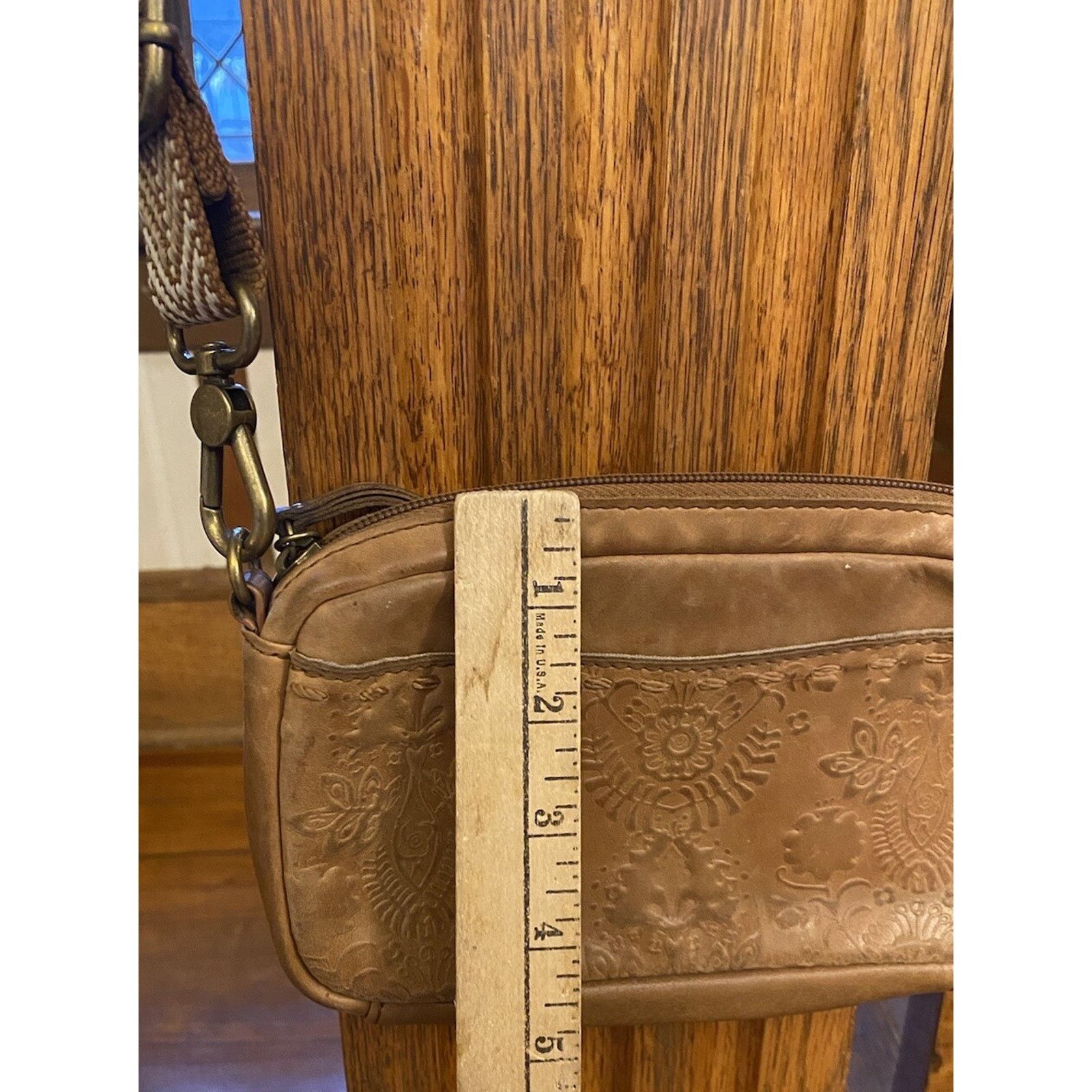 The Sak SAK Cora Smartphone Crossbody Beige Leather Women’s Handbag Size ONE SIZE - 10 Thumbnail