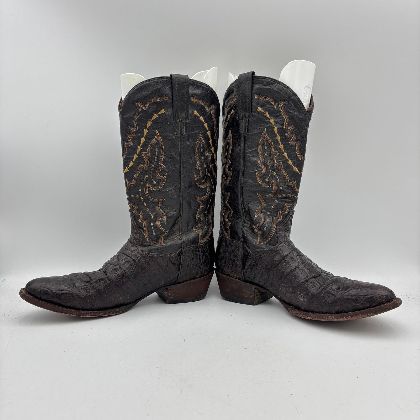 Dan Post DanPost Birmingham Caiman Leather Boots 10.5D Cowboy Western Size US 10.5 / EU 43-44 - 6 Thumbnail