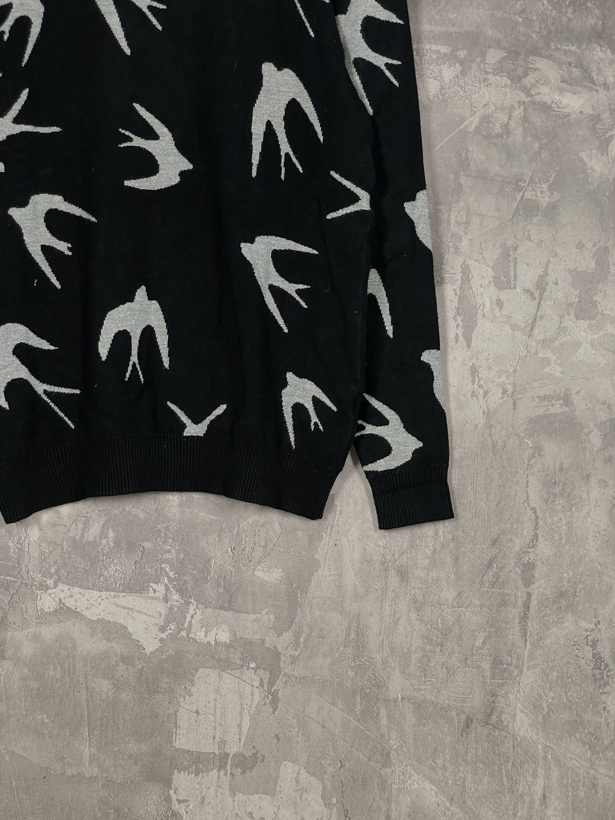 Japanese Brand × Vintage Avant Garde Mcqueen Style Rare Multilogo Sweater Size M / US 6-8 / IT 42-44 - 6 Thumbnail