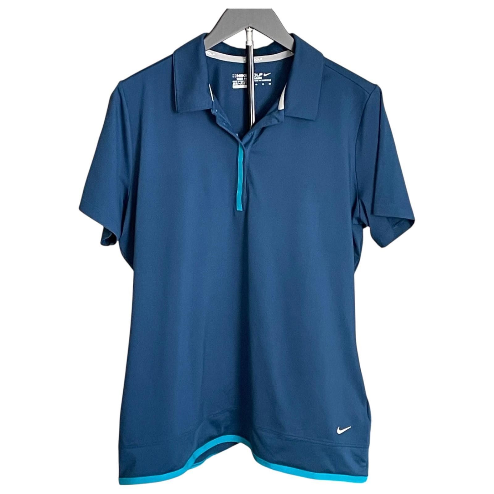 Nike Nike Golf Dri-FIT Women’s XL Blue Micro Pique Polo Shirt Size XL / US 12-14 / IT 48-50 - 1 Thumbnail