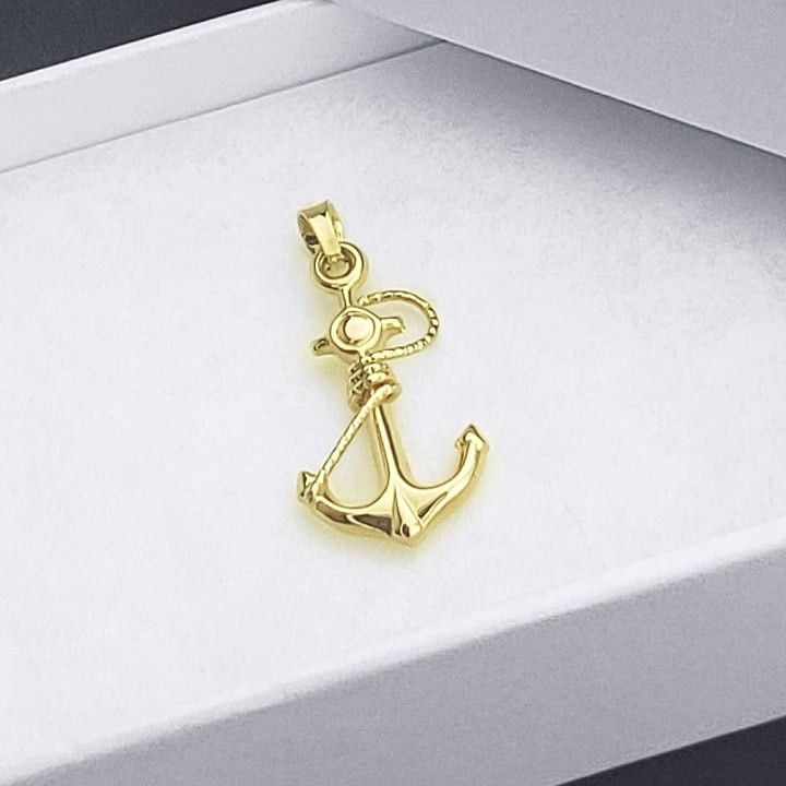 Other Anchor Navy Seaman Charm Pendant 14k Yellow Gold Nautical Size ONE SIZE - 1 Thumbnail