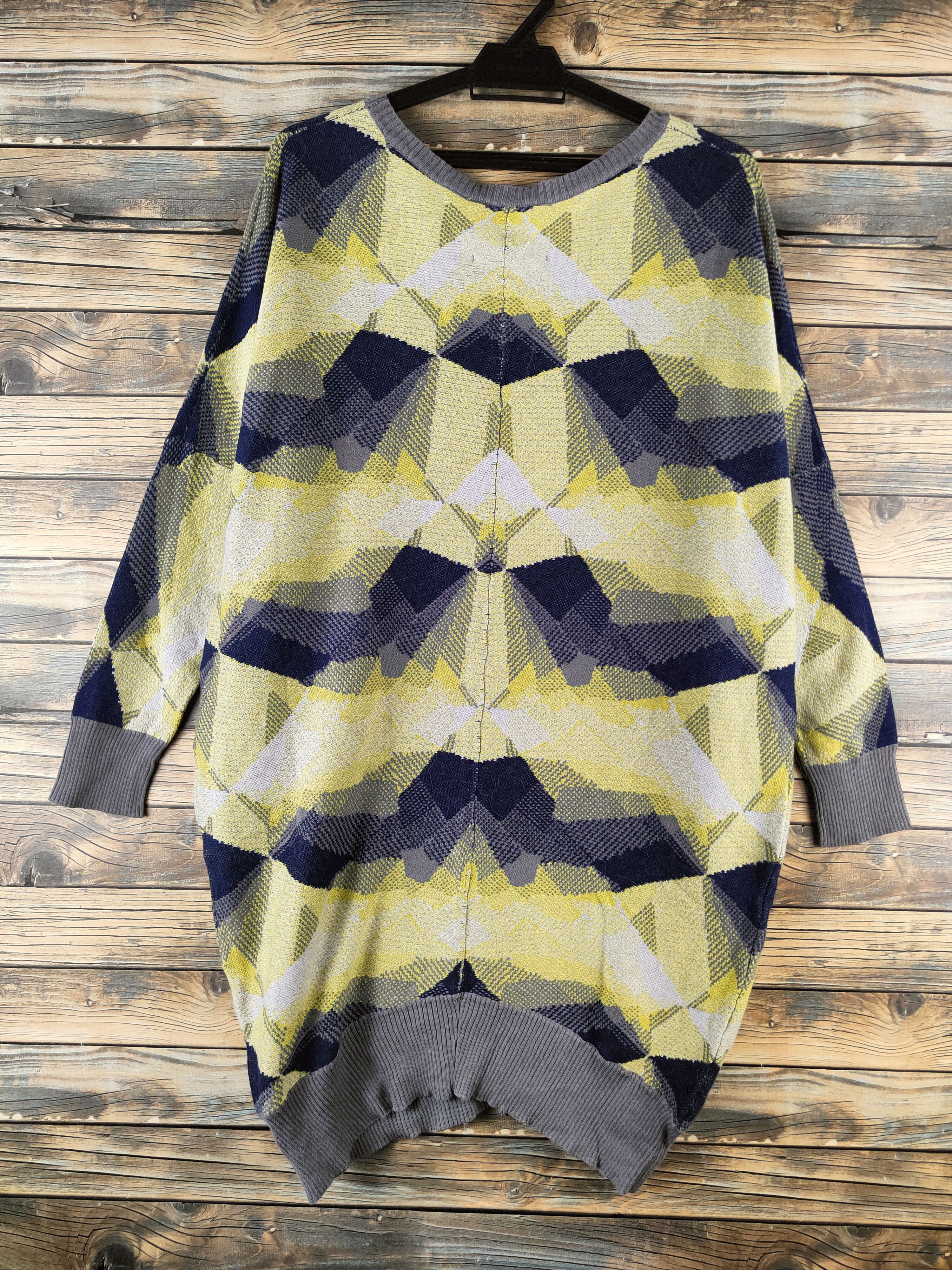 Japanese Brand DL OJM Gray Green Knitwear Sweatshirts #46-971 Size XL / US 12-14 / IT 48-50 - 6 Thumbnail