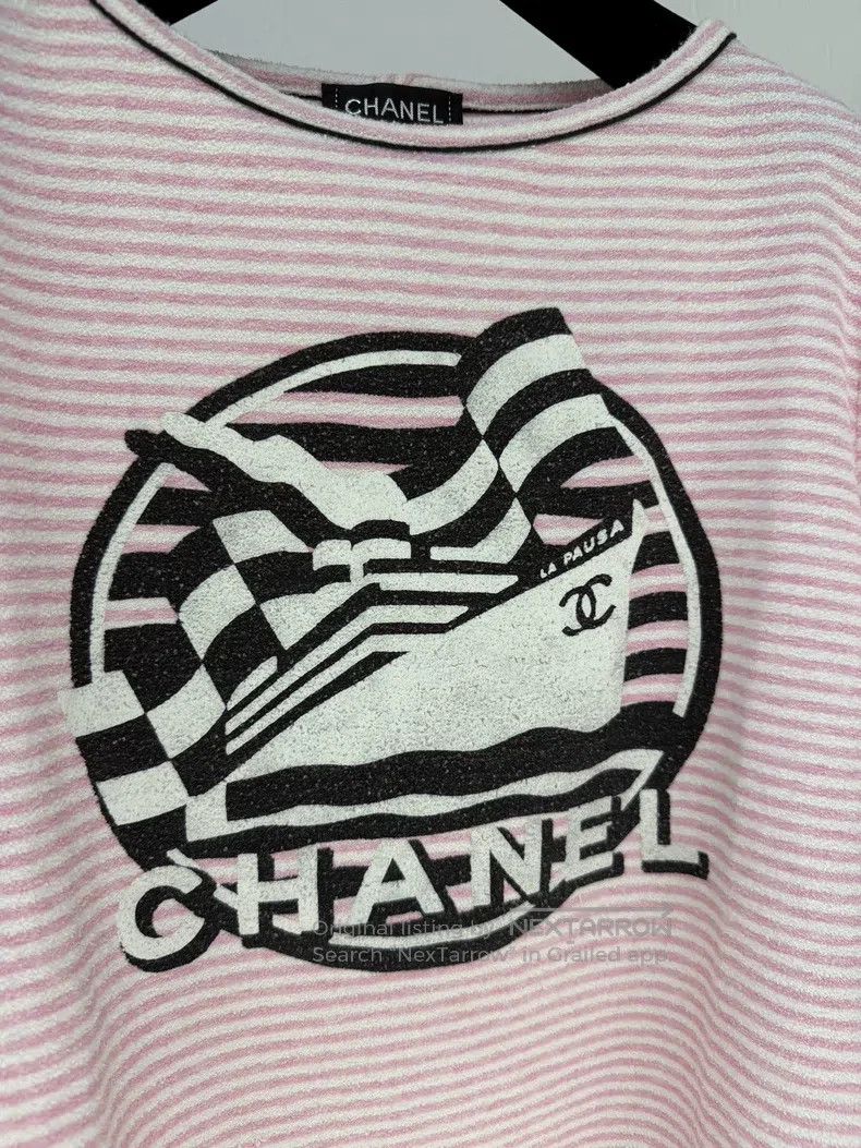 Chanel Chanel Cruise ship series striped T-shirt Size XS / US 0-2 / IT 36-38 - 2 Thumbnail