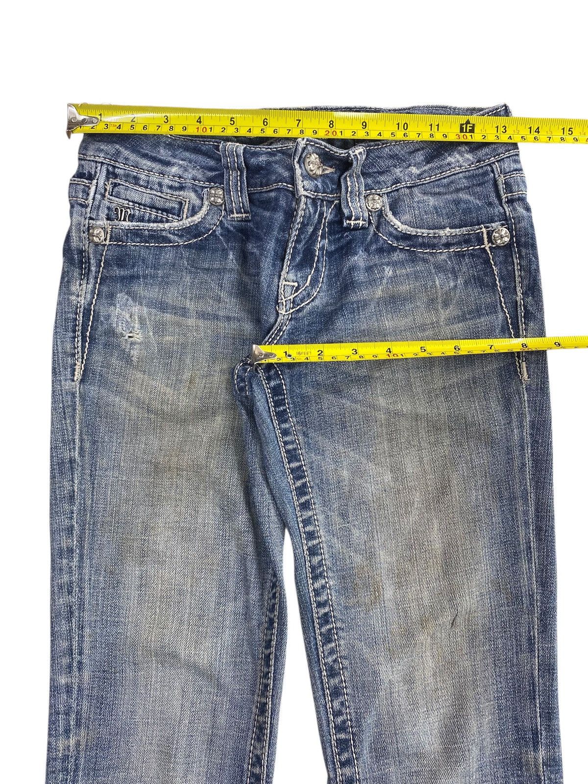 Other Japanese Brand Faded Blue Wash Style Flare Jeans Size US 26 / EU 42 - 5 Thumbnail