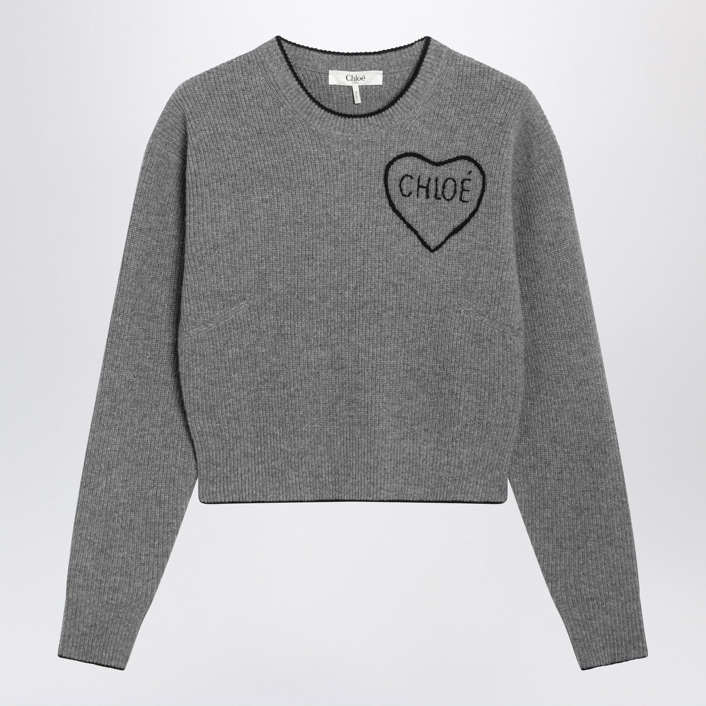 Chloe Chloe Gray Wool And Cashmere Sweater Size S / US 4 / IT 40 - 1 Thumbnail