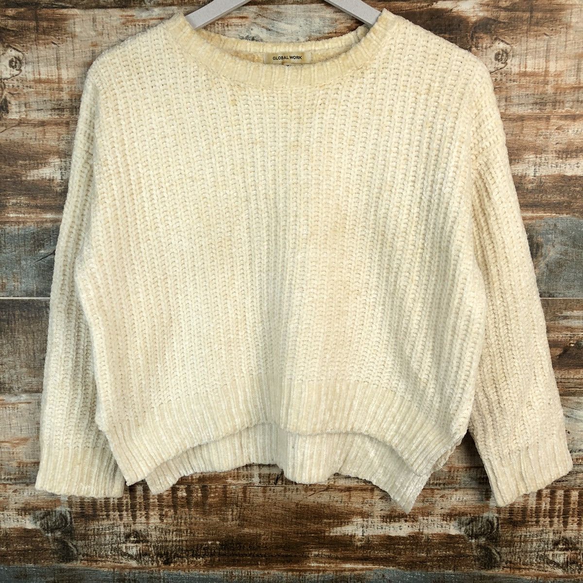 Global Work × Homespun Knitwear Global Work thrashed vintage Knitwear #A1242 Size S / US 4 / IT 40 - 3 Thumbnail