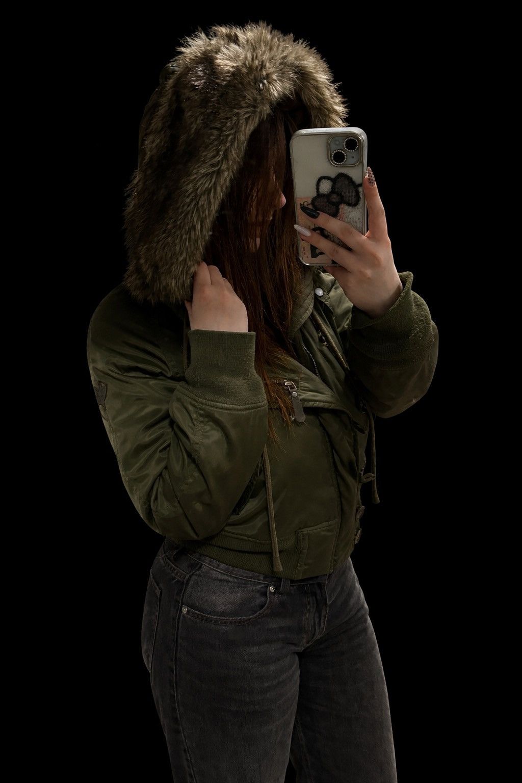 Diesel Diesel Female Bomber Jacket N-2B Trim Green Size S / US 4 / IT 40 - 11 Thumbnail