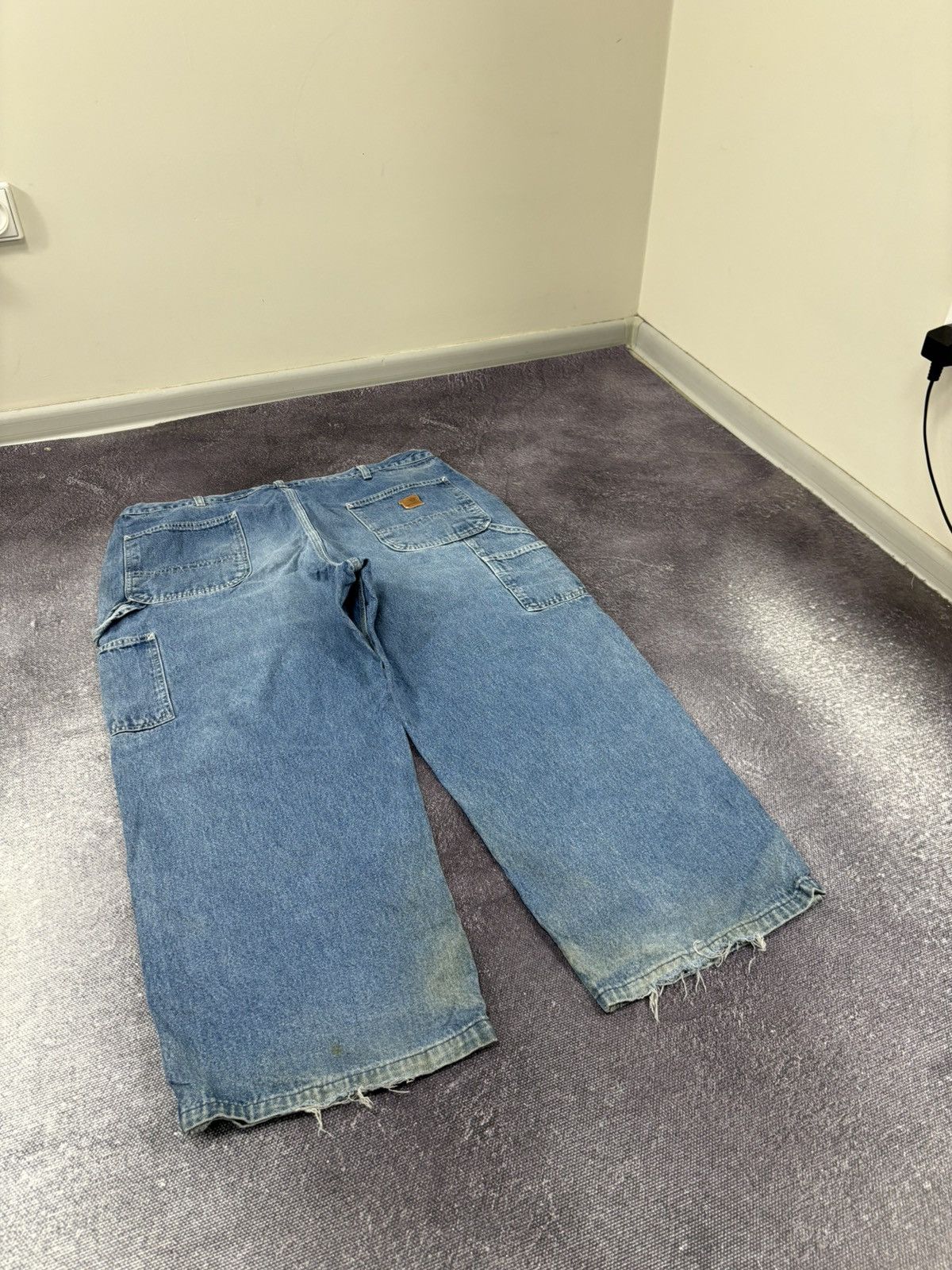 Carhartt Vintage Carhartt Dungaree Fit Faded Blue Denim Baggy Jeans Size US 40 / EU 56 - 5 Thumbnail