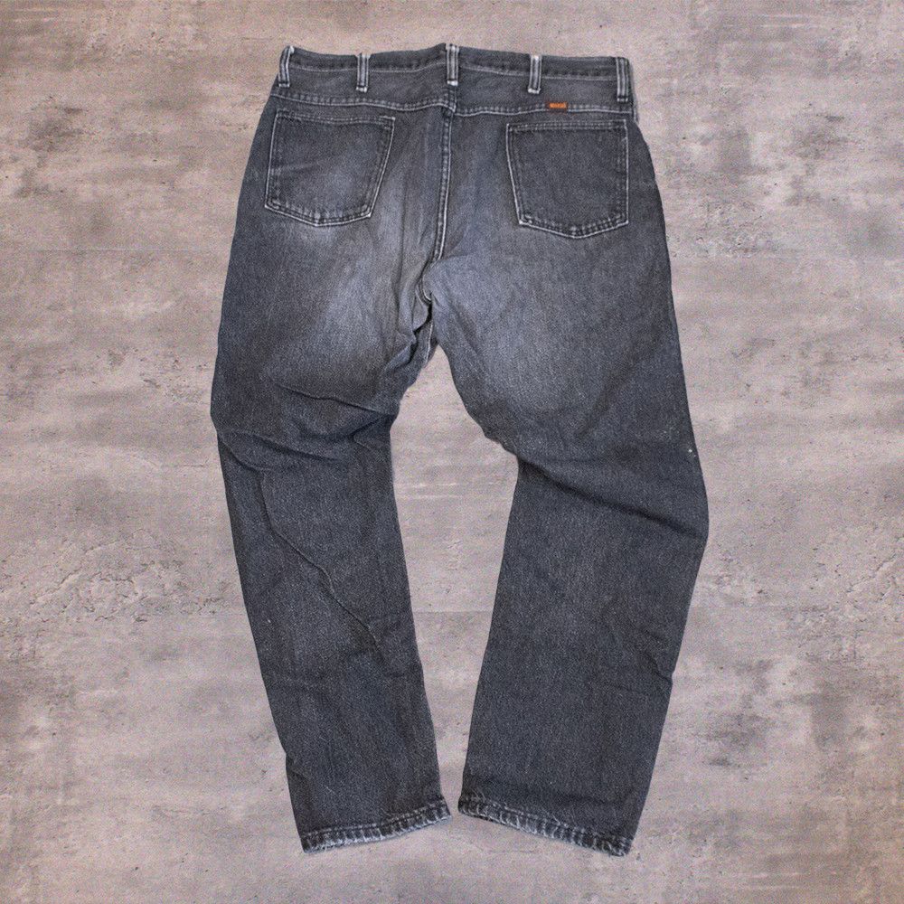 Rustler × Vintage Y2K 2000’s Rustler Faded Black Straight Legged Denim Pants Size US 35 - 2 Thumbnail