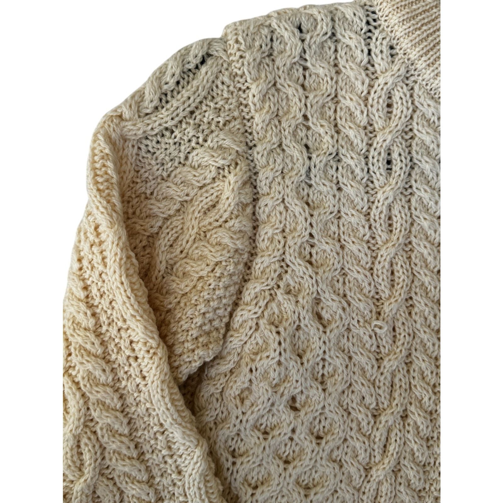 Aran Sweater Market Aran Mõr Vintage Irish Wool Sweater Size S / US 4 / IT 40 - 3 Thumbnail
