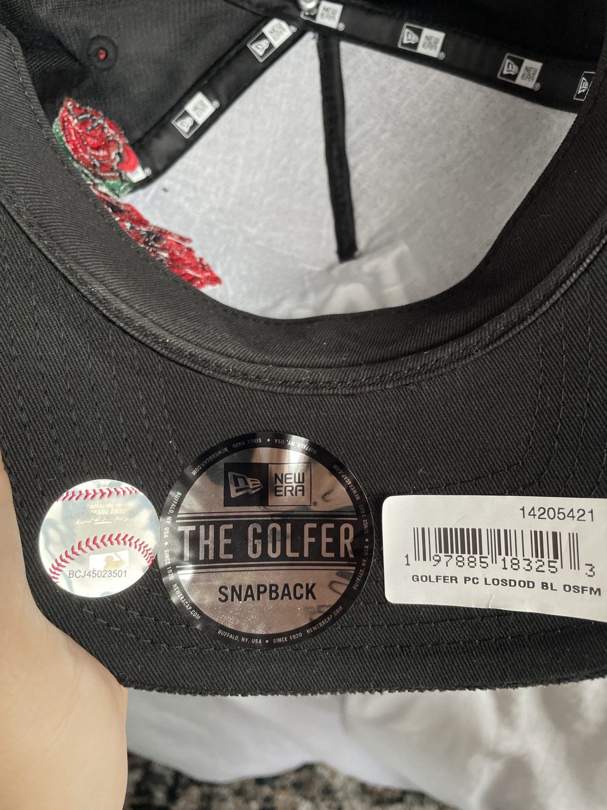 New Era Black Corduroy Los Angeles Dodgers Hat Size ONE SIZE - 3 Thumbnail