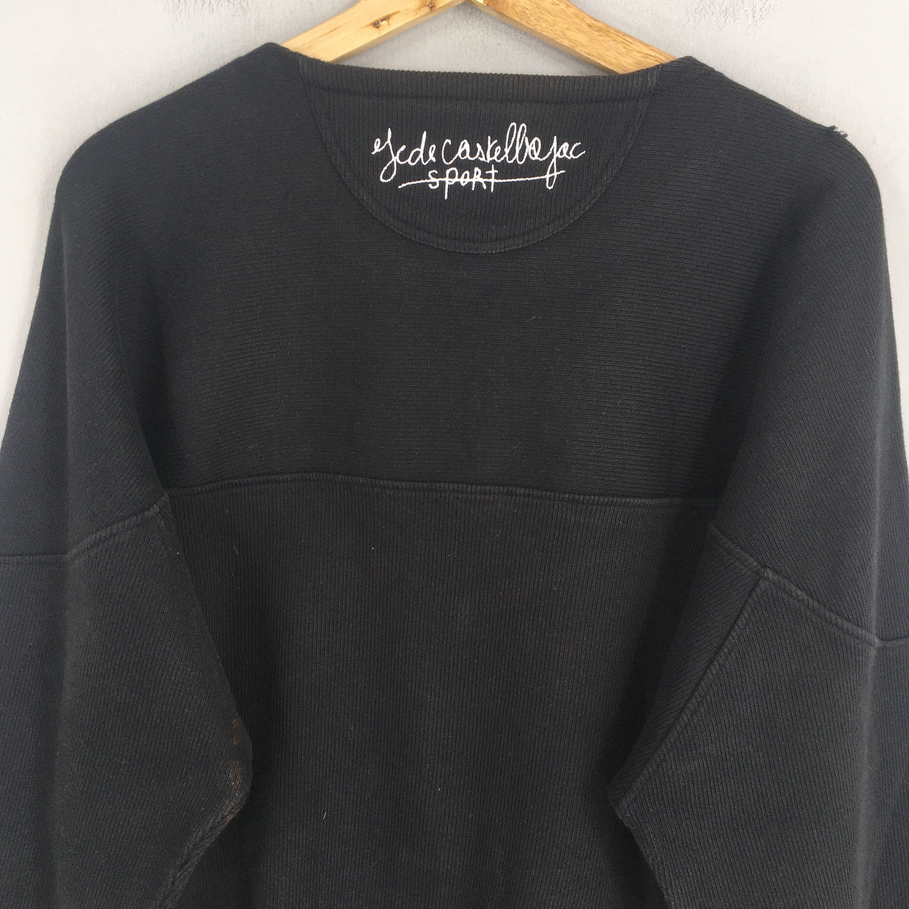 Jean Charles De Castelbajac × Vintage Vintage Jc De Castelbajac Sports Black Sweatshirt Medium Size US M / EU 48-50 / 2 - 8 Thumbnail
