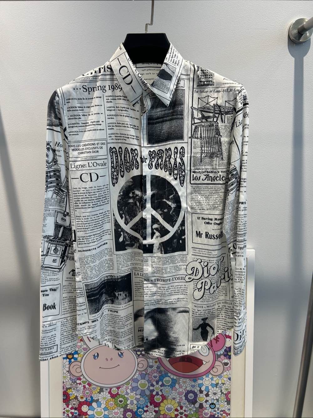 Dior Dior Newspaper Print Silk Blend Shirt 38 Size US S / EU 44-46 / 1 - 1 Thumbnail