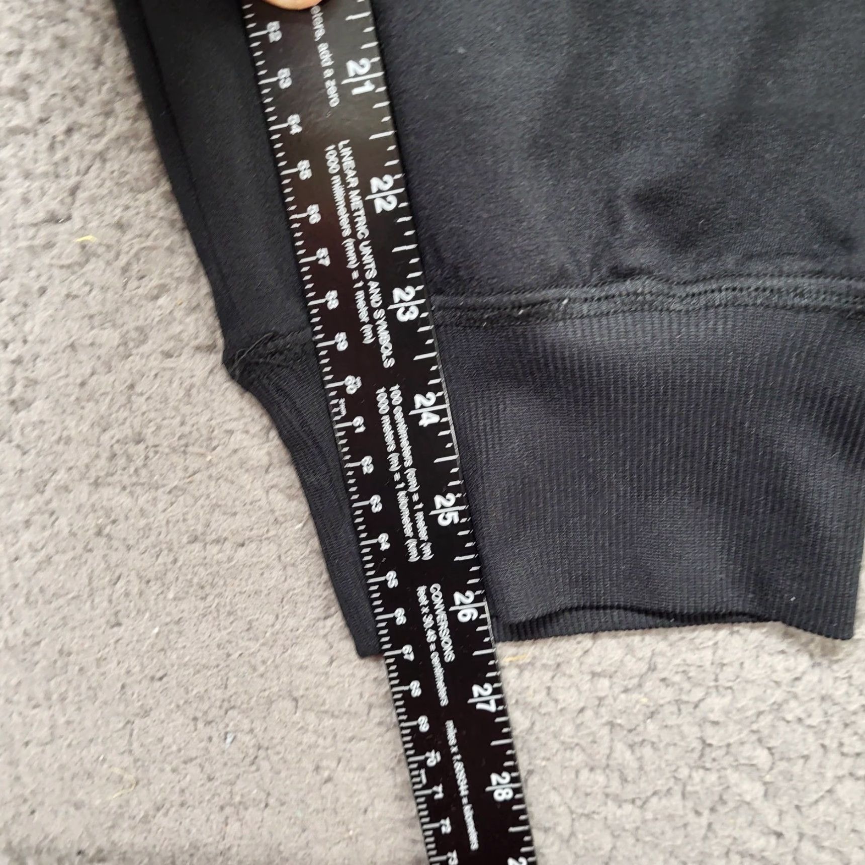 Vintage Freely Jogger Women's XL Black Zip Pockets Tapered Cuffed Leg Athletic Wear Size 40" / US 18 - 7 Thumbnail
