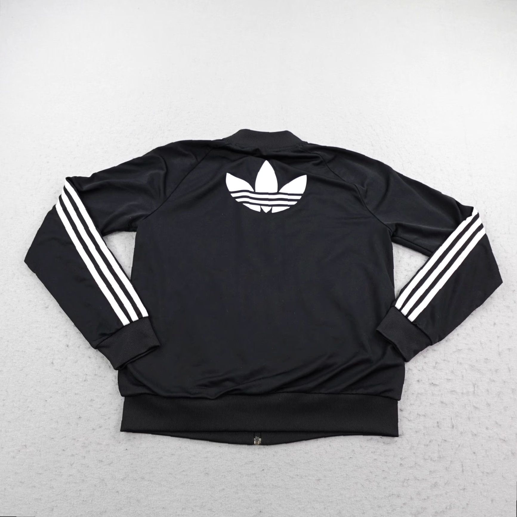 Adidas Adidas Jacket Womens Medium Black White Trefoil Firebird Track Coat Full Zip Up Size M / US 6-8 / IT 42-44 - 4 Thumbnail