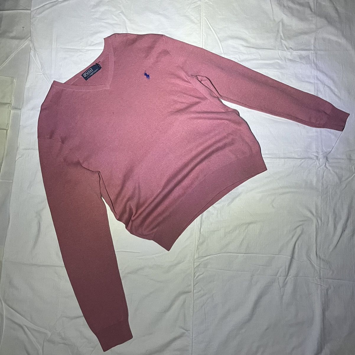 Polo Ralph Lauren Polo Ralph Lauren V-neck Pima Cotton Sweater Size M Size US M / EU 48-50 / 2 - 1 Thumbnail