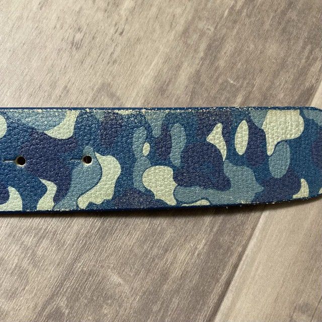 Bape BAPE Leather Belt ABC Camo Blue a bathing ape NIGO Size ONE SIZE - 7 Thumbnail