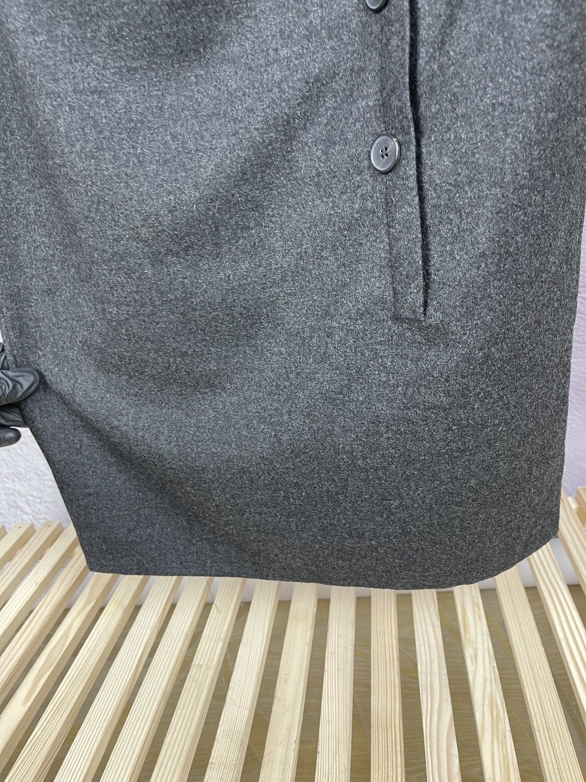 Jil Sander JIL SANDER grey wool cashmere Sleeveless Shift Dress Sz 40 Size S / US 4 / IT 40 - 8 Thumbnail