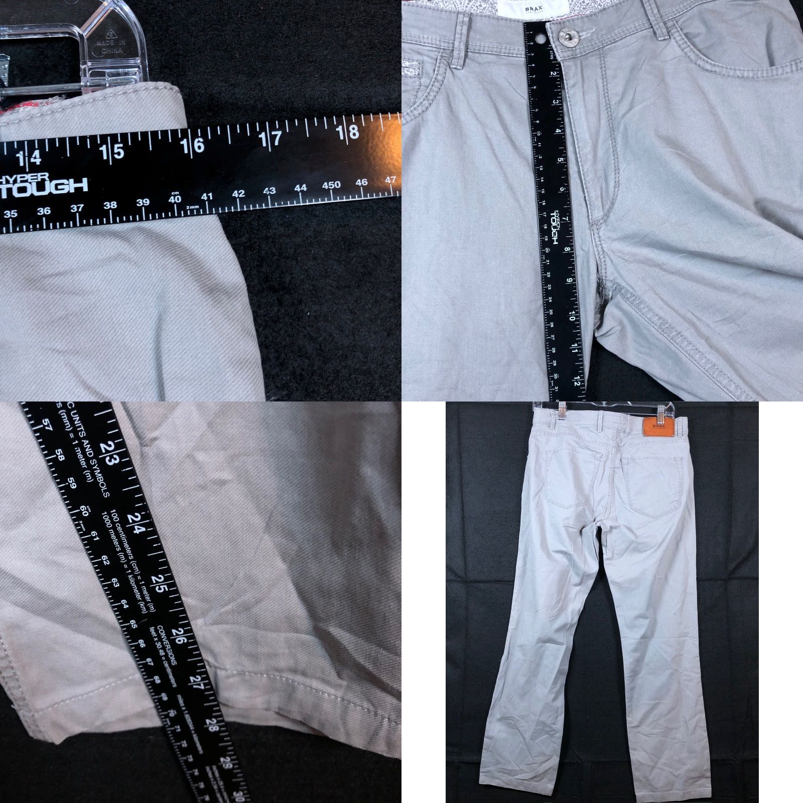 BRAX Brax Mens Jeans Gray Denim Chuck Modern Straight Lightweight Stretch 32x34 Size US 32 / EU 48 - 8 Thumbnail