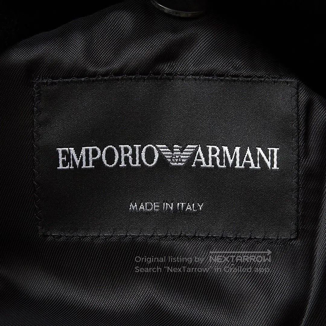 Emporio Armani Emporio Armani Men's Classic Double-Breasted Coat. Size US M / EU 48-50 / 2 - 7 Thumbnail