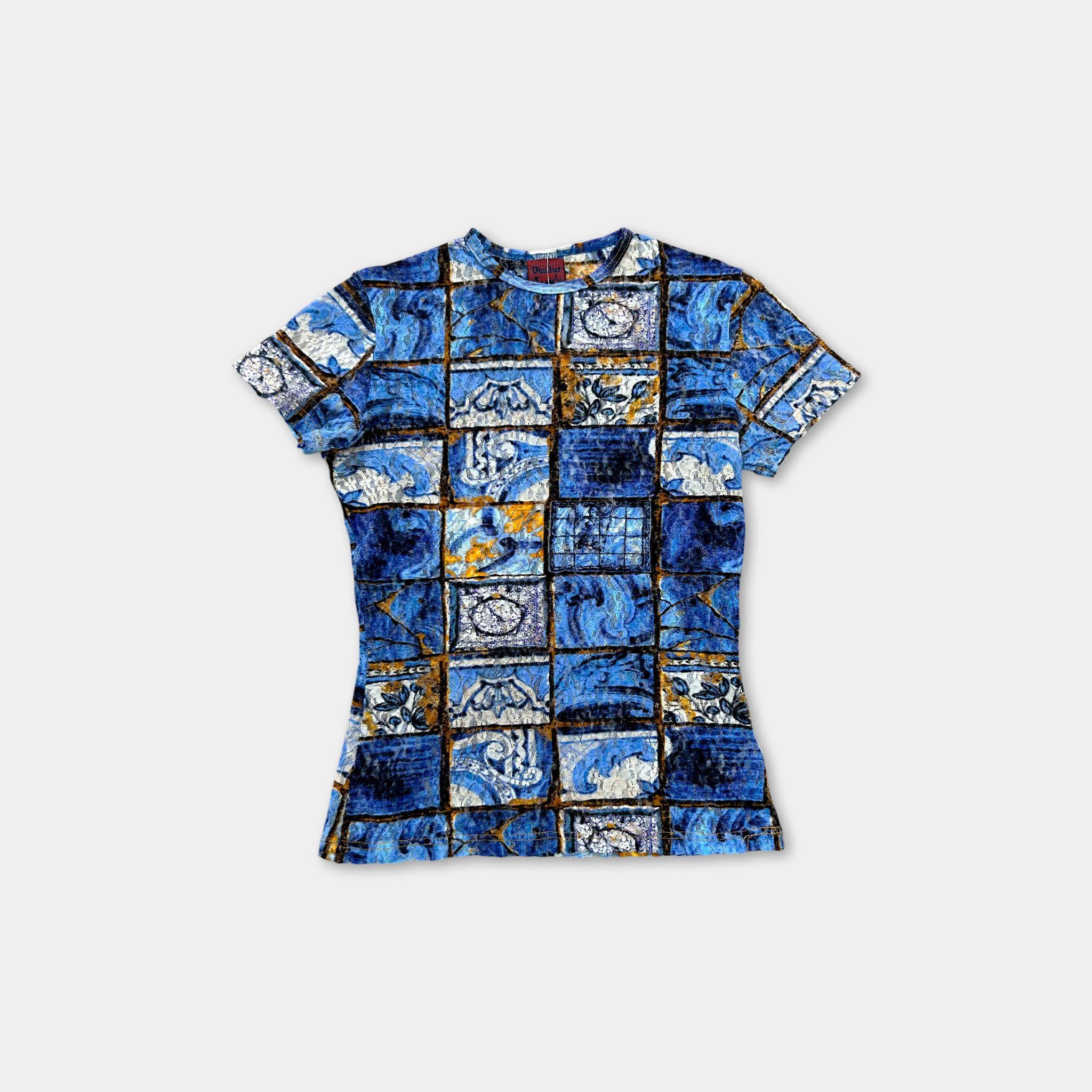 Jean Paul Gaultier Jean Paul Gaultier 90's Floral Mesh T-Shirt Size S / US 4 / IT 40 - 1 Thumbnail
