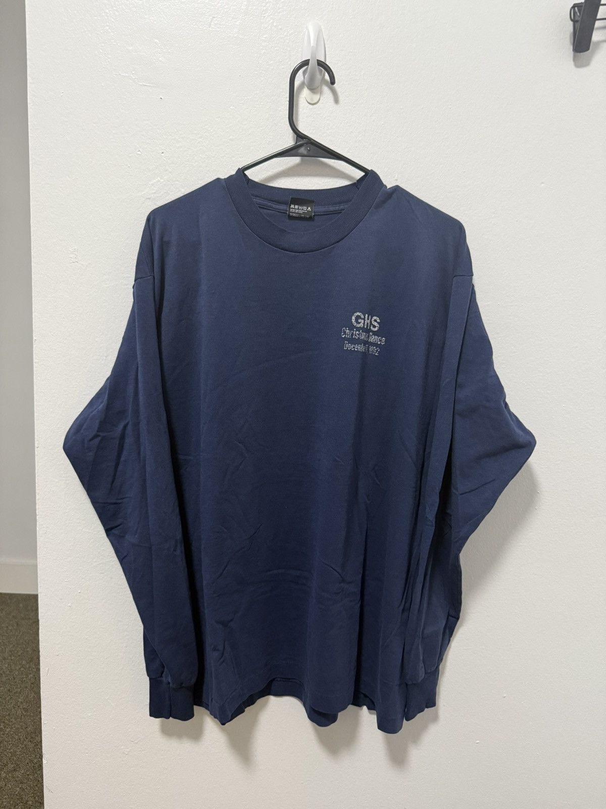 Other Vintage 1992 Single Stitch Navy long sleeve teeshirt Size US XL / EU 56 / 4 - 1 Thumbnail