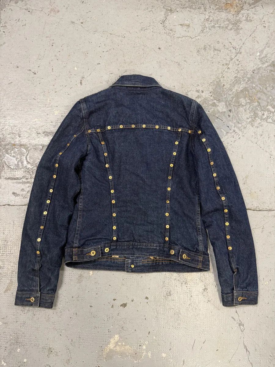 Dolce & Gabbana 2000s Dolce & Gabbana Studded Blue Denim Jacket Size XS / US 0-2 / IT 36-38 - 2 Thumbnail