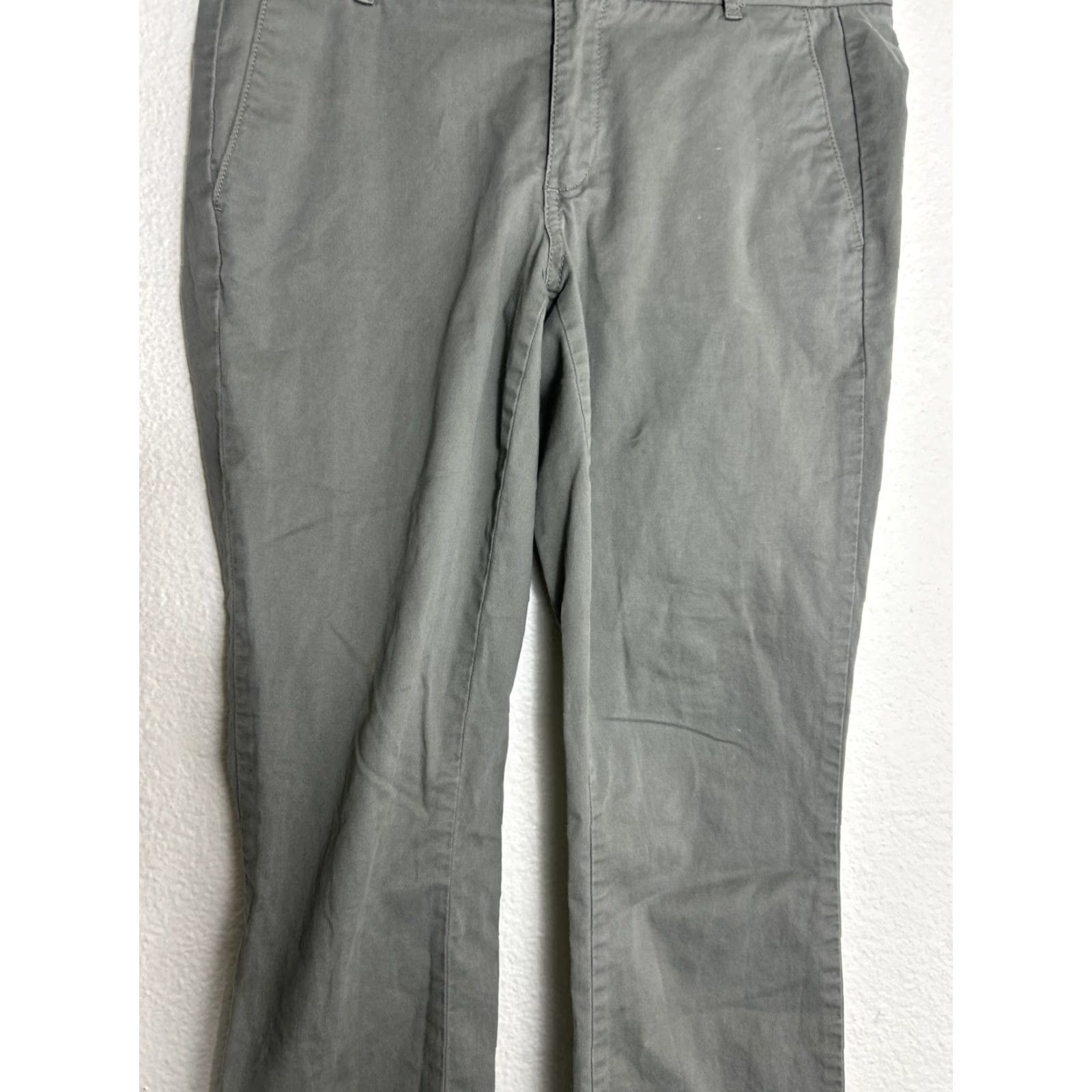 J.Crew J.CREW Pants Womens 4 Sage Green Frankie Stretch Chino Career Pants 30x27 Size 27" / US 4 / IT 40 - 3 Thumbnail